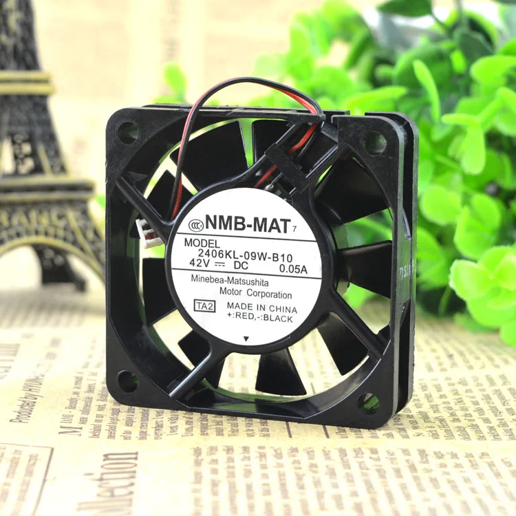 NMB 2406KL-09W-B10 6015 42V 0.05A 6 см 2 провода Вентилятор охлаждения 60X60X15MM | Компьютеры и офис