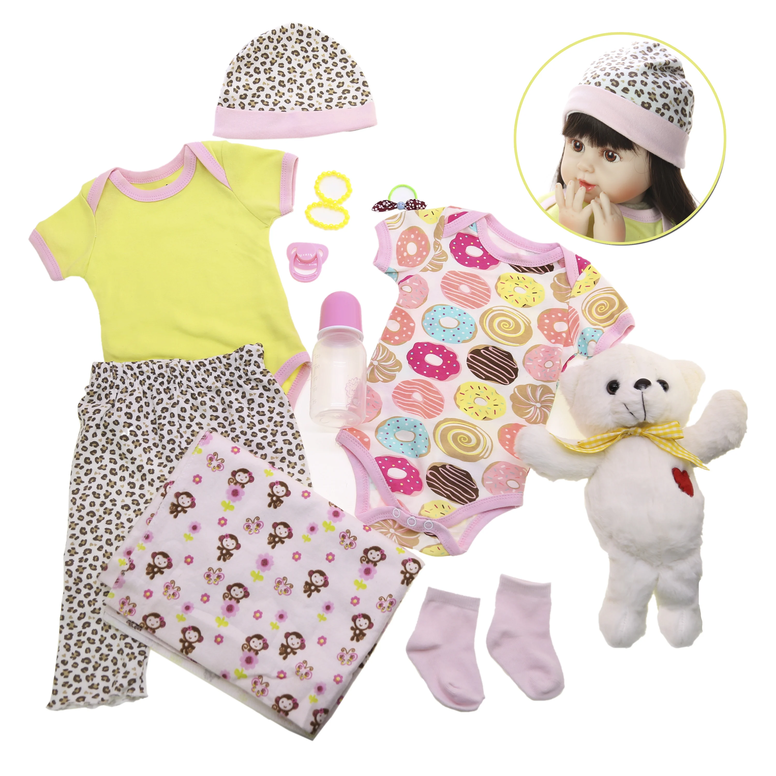 KEIUMI Прекрасный 24 &quot60 см Reborn Toy Сенсорный силикон виниловый пупсик для девочки