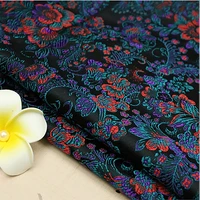 75x100cm top quality imported flower style metallic jacquard brocade fabric3d jacquard yarn dyed fabric for women coat dress