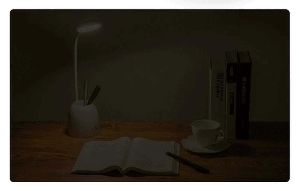 

ITimo LED Desk Lamp Flexible USB Power White Touch Sensor Light Eye Protection Table Book Reading Light