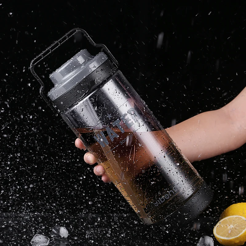 Пластиковая бутылка для воды 2 5/3L Спортивная большой емкости соломенная питья