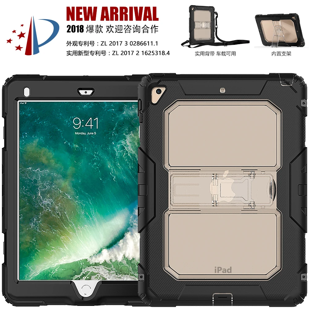 Для Чехол для iPad Pro с 9 7 Coque полный защитный Стенд Tablet Съемный ремень 2016 Капа