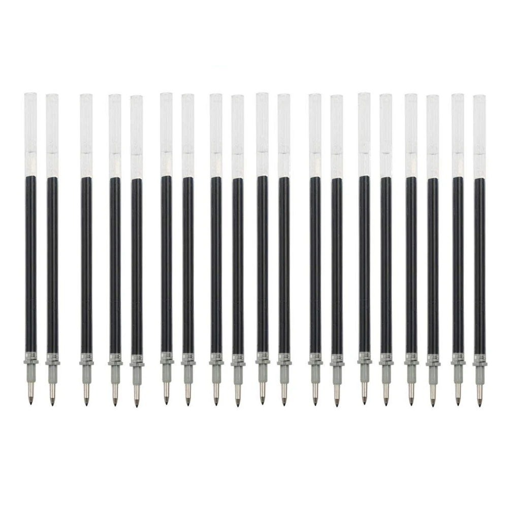 

500pcs/lot Crystal Ball Pen Refill Black Gel Pen Refill Ballpoint Pen Refill Stationery Office School Writing Supplies