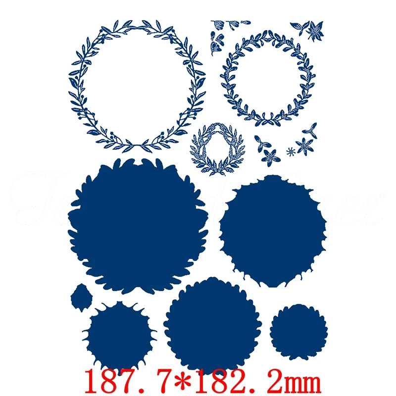 Christmas Holy Elk Flower Metal Cutting Dies Stencils For DIY Scrapbooking Decoration Embossing Supplier Handcraft Die Cut