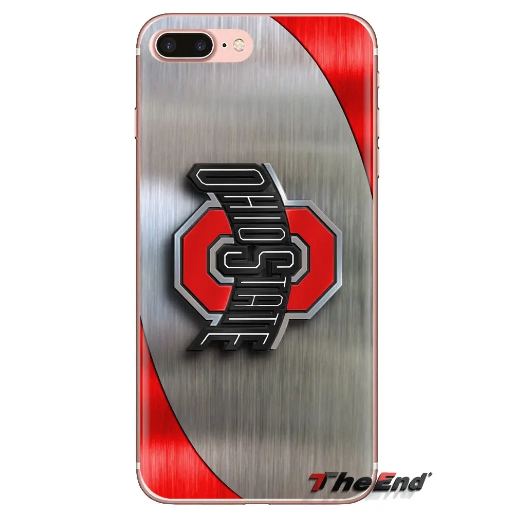 Ohio State Buckeyes football team Logo For Samsung Galaxy S3 S4 S5 Mini S6 S7 Edge S8 S9 S10 Plus Note 3 4 5 8 9 Soft Case Cover |