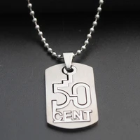 10 lucky double layer chinese number detachable english alphabet initials dollar sign stainless steel digital 50 cent necklace