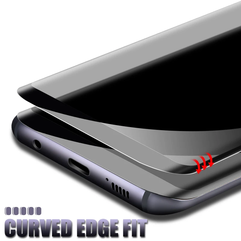 10D полностью изогнутое закаленное стекло для samsung Galaxy S7 S8 S9 Note 8 9 S7 Edge S8Plus S9Plus Защитная пленка для экрана