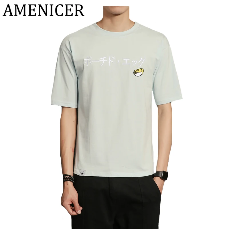 Однотонные мужские хлопок короткий рукав Фитнес Футболка Большой размер