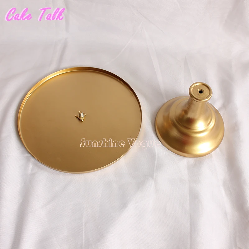 Металлическая для подставки пирожных 10/12 дюймов золотой цвет Grand design вечерние