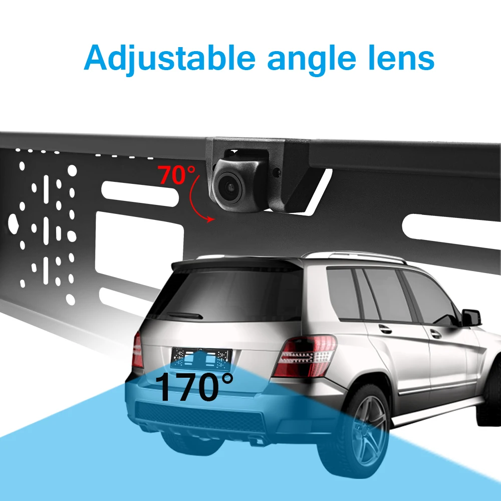 Автомобильная Wifi Европейская Рамка номерного знака беспроводная камера заднего