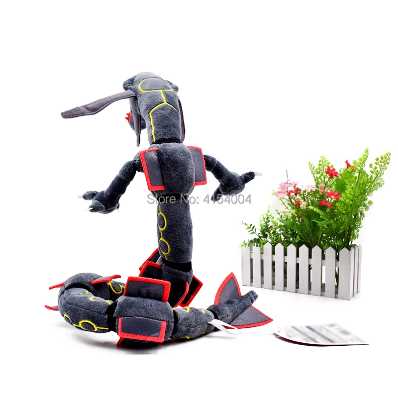 10 шт./партия Аниме Rayquaza черные животные плюшевые Peluche куклы с скелетом мягкие горячие игрушки Рождественский подарок для детей