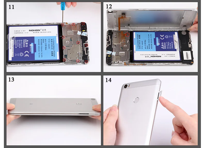 Nohon mi Max батарея BM49 для Xiaomi mi Max 4850 мАч Высокая емкость запасные батареи для мобильного телефона бесплатные инструменты Розничная посылка