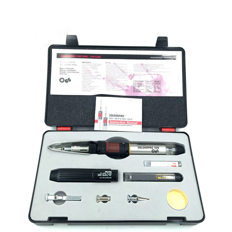 

Газовый Электрический паяльник PRO-120/120k 30-125 Вт, беспроводной Газовый паяльник, тепловые сварочные инструменты для Тайваня iroda