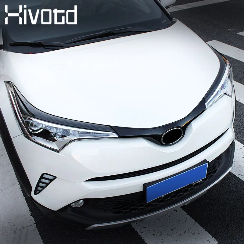 Hivotd для Тойота CHR Toyota C-HR ABS Автомобильная передняя фара лампа полоски-накладки