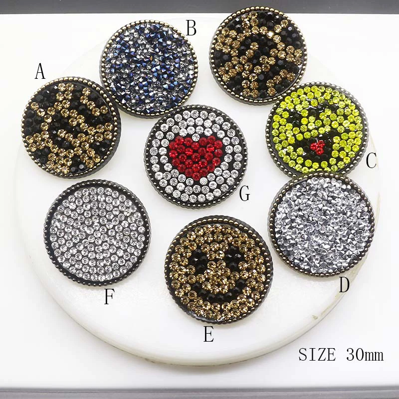 Горячая 10 шт/lot30MM круглая кнопка одежда шитье милое украшение DIY Рождественское