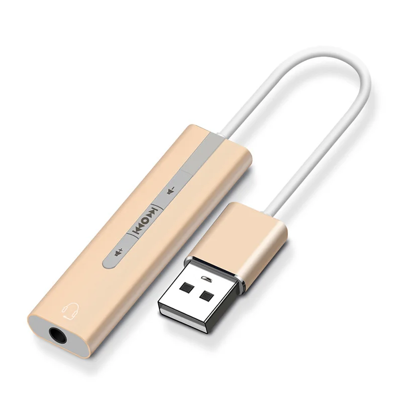 2 в 1 USB внешняя звуковая карта на 3 5 мм стерео джек гарнитура Аудио Адаптер Новое