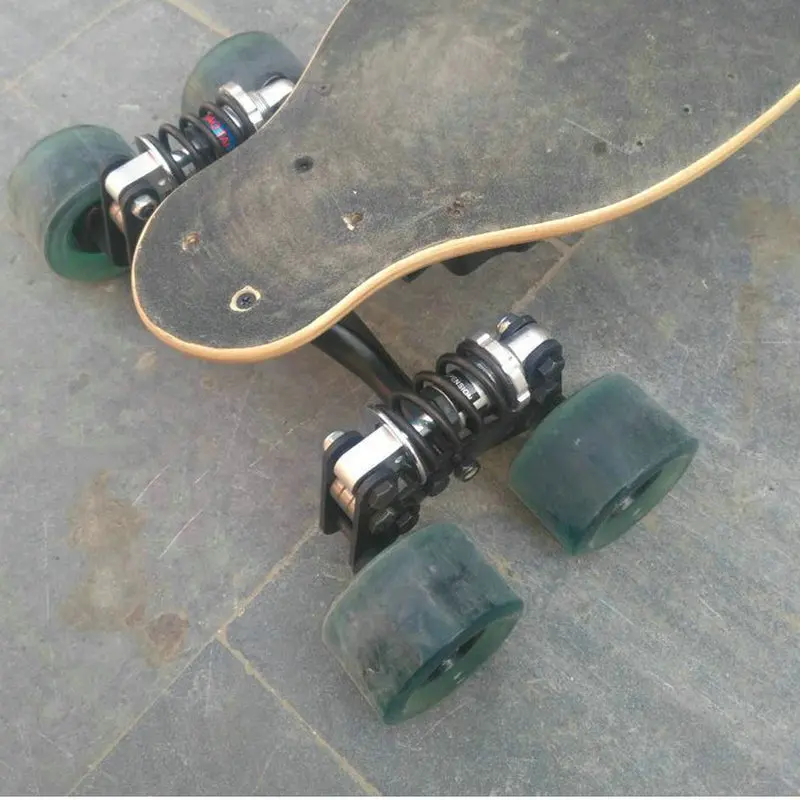 

2019 New Electric Skateboard Truck Aluminum Bridge New Four skateboard wheels long skate board truck For Flate Plate Parts