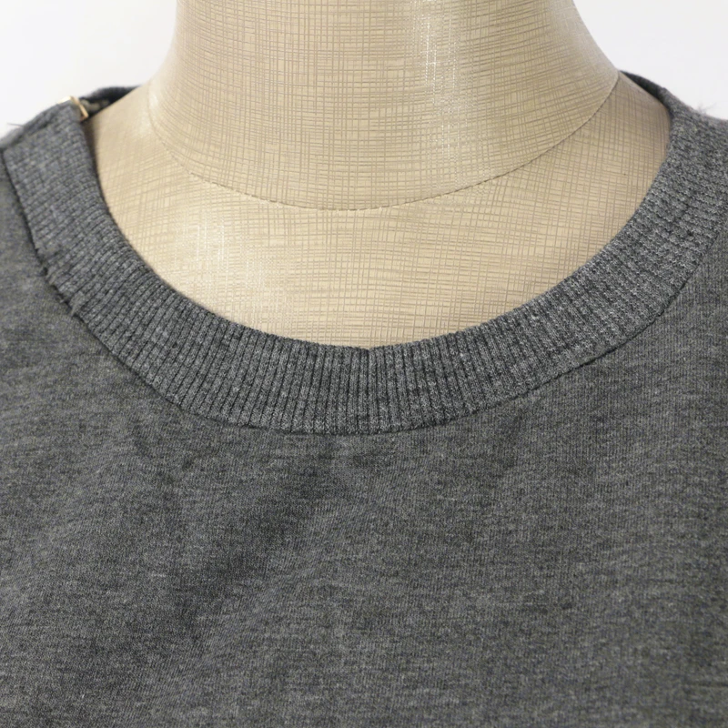 2016 Осень Платье Женщины Личность Молния Длинные Кофты Повседневная О-Образным