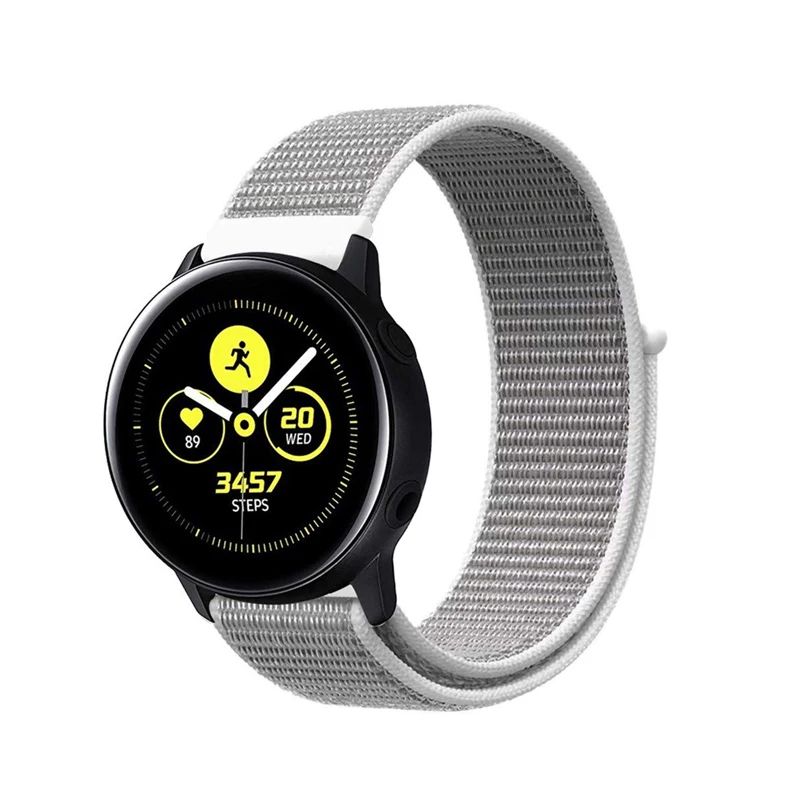 20 мм спортивный нейлоновый ремешок на запястье браслет ремешок для samsung Galaxy Watch Active 2 Amazfit Bip Band