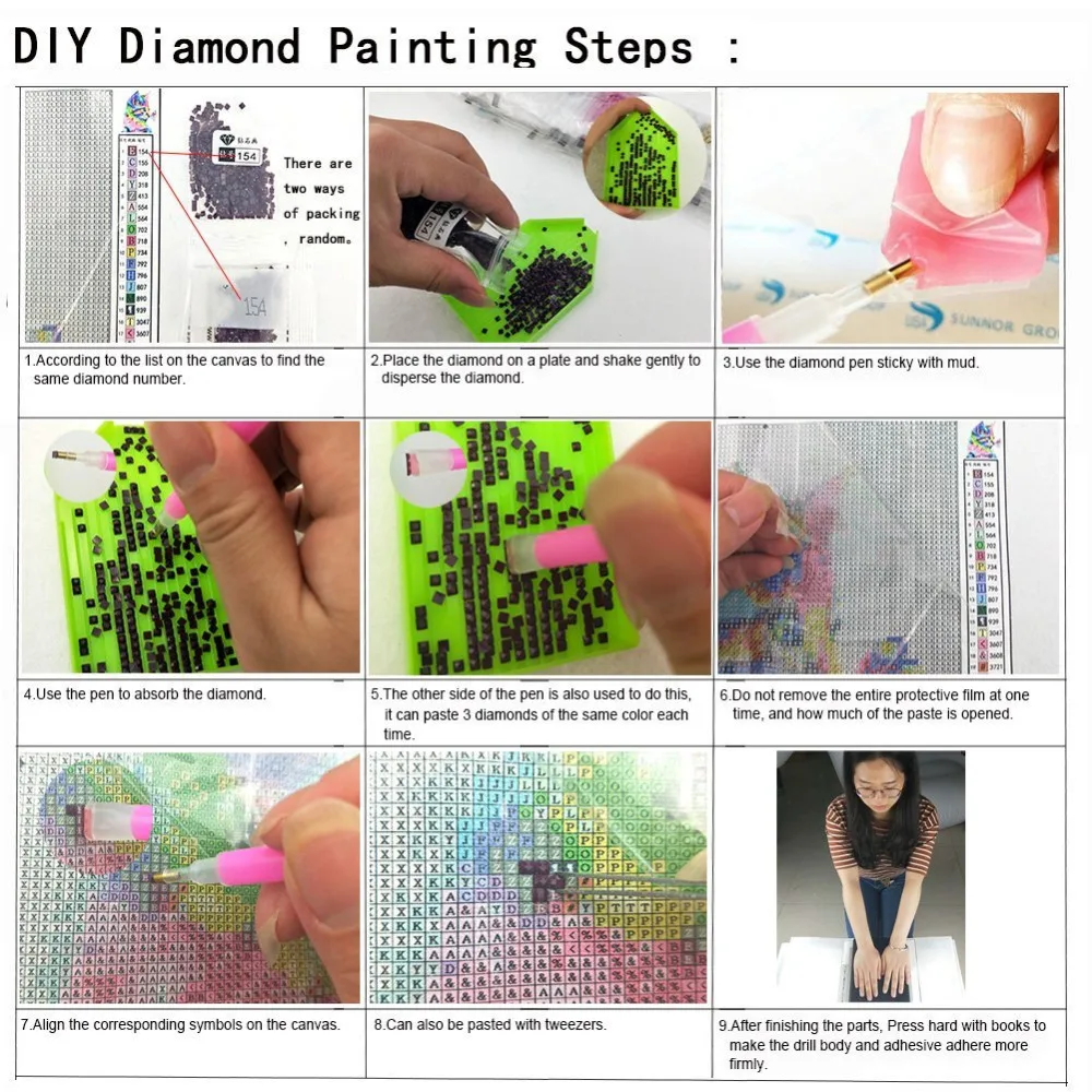 5D Diy Diamond Painting Cross Stitch Tree Scenery Full Square Embroidery Rinestones Mosaic Home Decor | Дом и сад