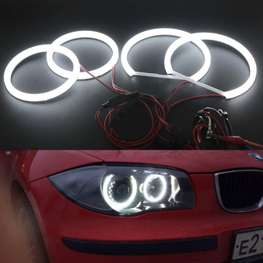 Светодиодный хлопковый кольцо Angel Eyes Halo для BMW 1 серии E87 2004 2011 3 E90 2005 2008 с релейным
