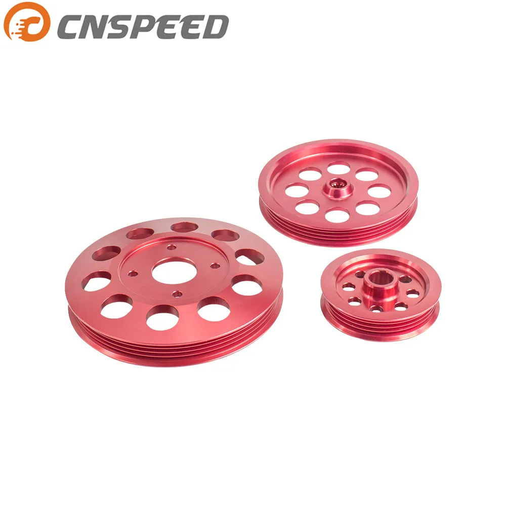 

CNSPEED Lightweight Crankshaft Pulley New Skyline GTR BNR32 RB26 DETT RB20 RB25 YC100829 Underactuated Crank Pulley YC100829-BK