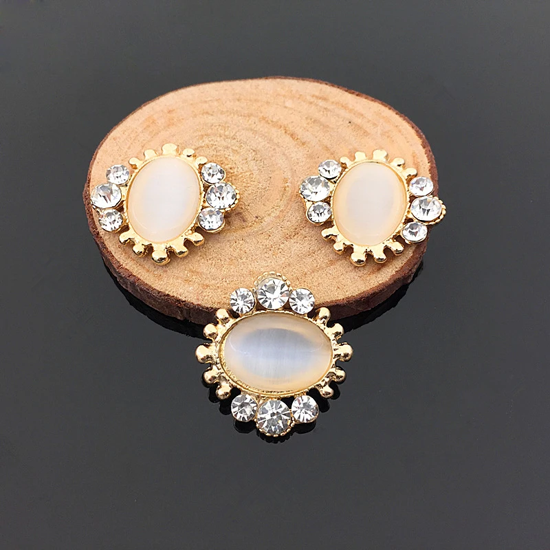 

Craft Pearl Crystal Rhinestone Buttons Flower Round Cluster Flatback Wedding Embellishment Jewelry Craft