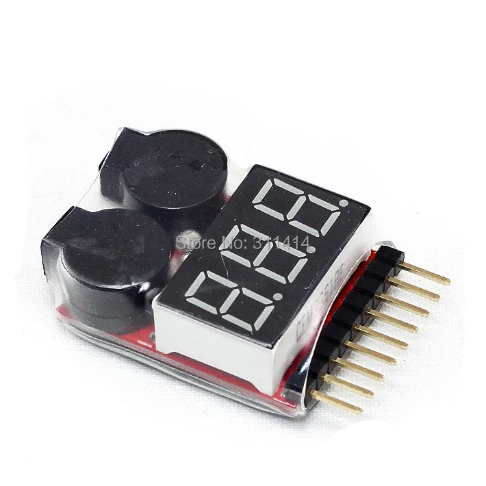 2 шт./лот 1-8S Lipo/li-ion/Fe RC вертолет самолет лодка и т. Д. Тестер напряжения батареи в 1