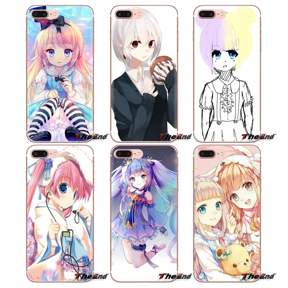 Kawaii Anime Girl 2 Transparent Soft Cases Covers For Xiaomi Redmi 4A S2 Note 3 3S 4 4X 5 Plus 6 7 6A Pro Pocophone F1 |