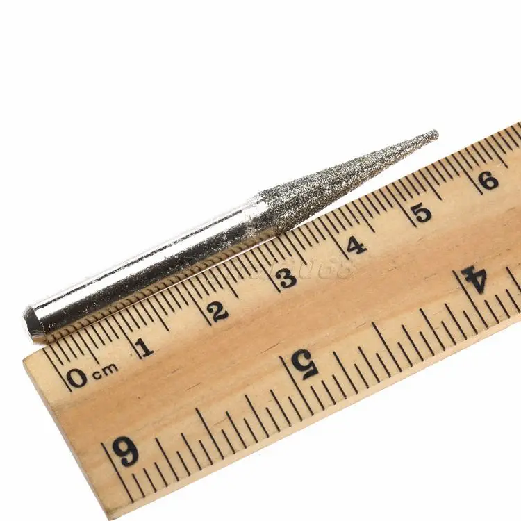 

20 Pcs Diamond Coated Rotary Die Grinder Points Grinding Burrs Grit 120 Shank 6mm Suitable for Grind