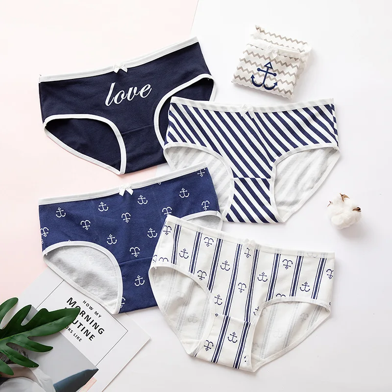 5 шт./лот Трусики с изображениями героев из мультиков милое принтованное дамское