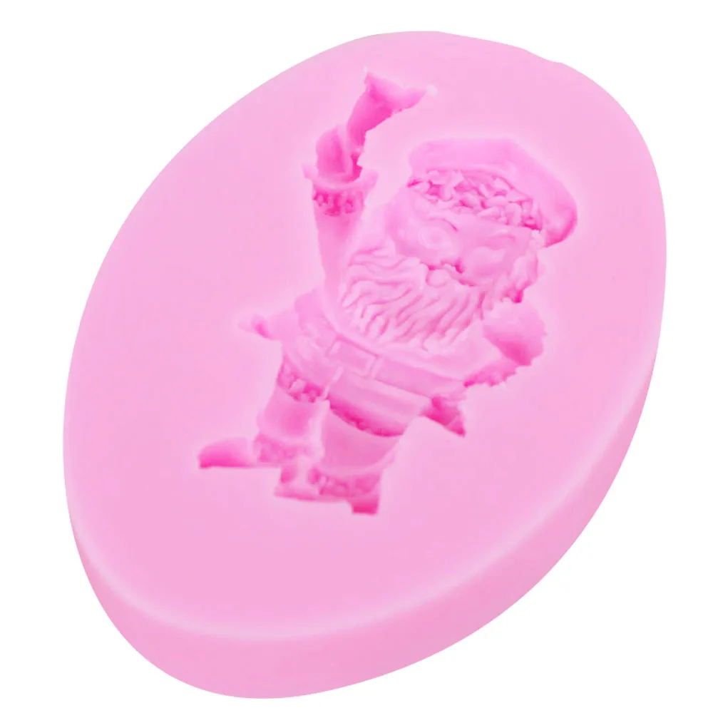 10PCS/SET M248 Christmas Santa Claus Silicone Cake Mold Resin Clay Chocolate Candy Fondant Decorating Tools Kitchen Baking | Дом и сад
