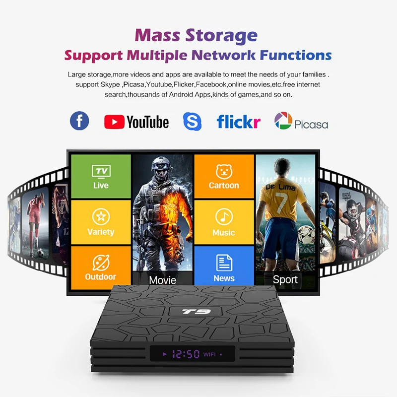 1500 + iptv-канал для детей в возрасте от 1 года T9 Android 9 0 Декодер каналов кабельного