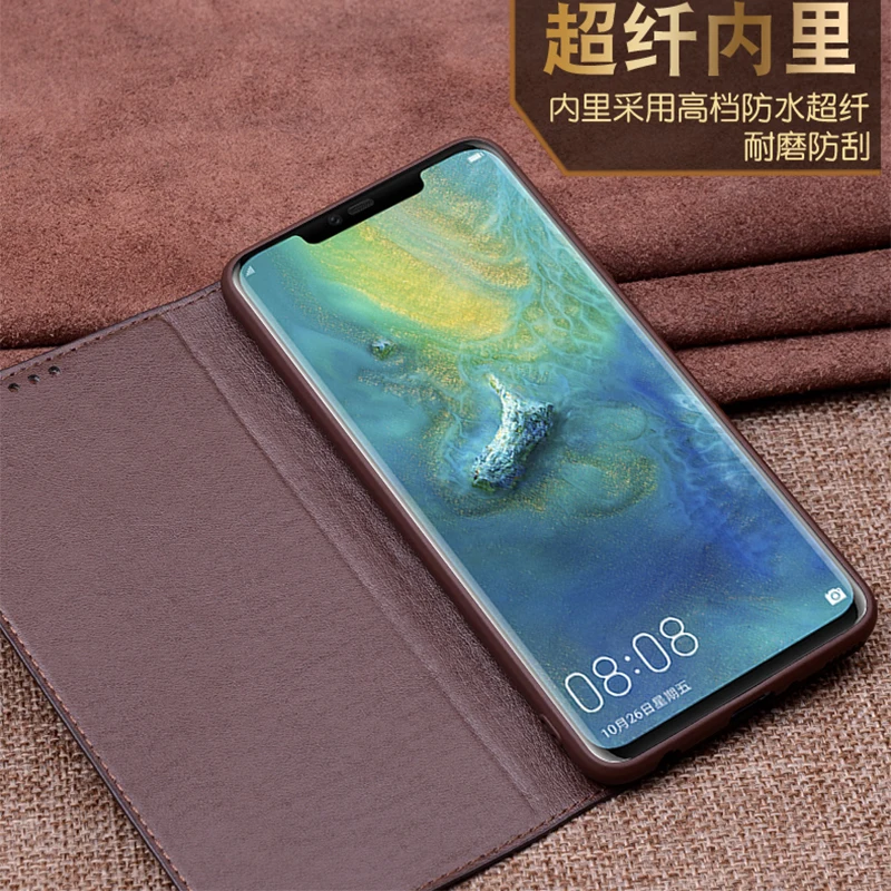 Чехол из натуральной кожи для Huawei Mate 20 чехол телефона Pro откидные чехлы 20X