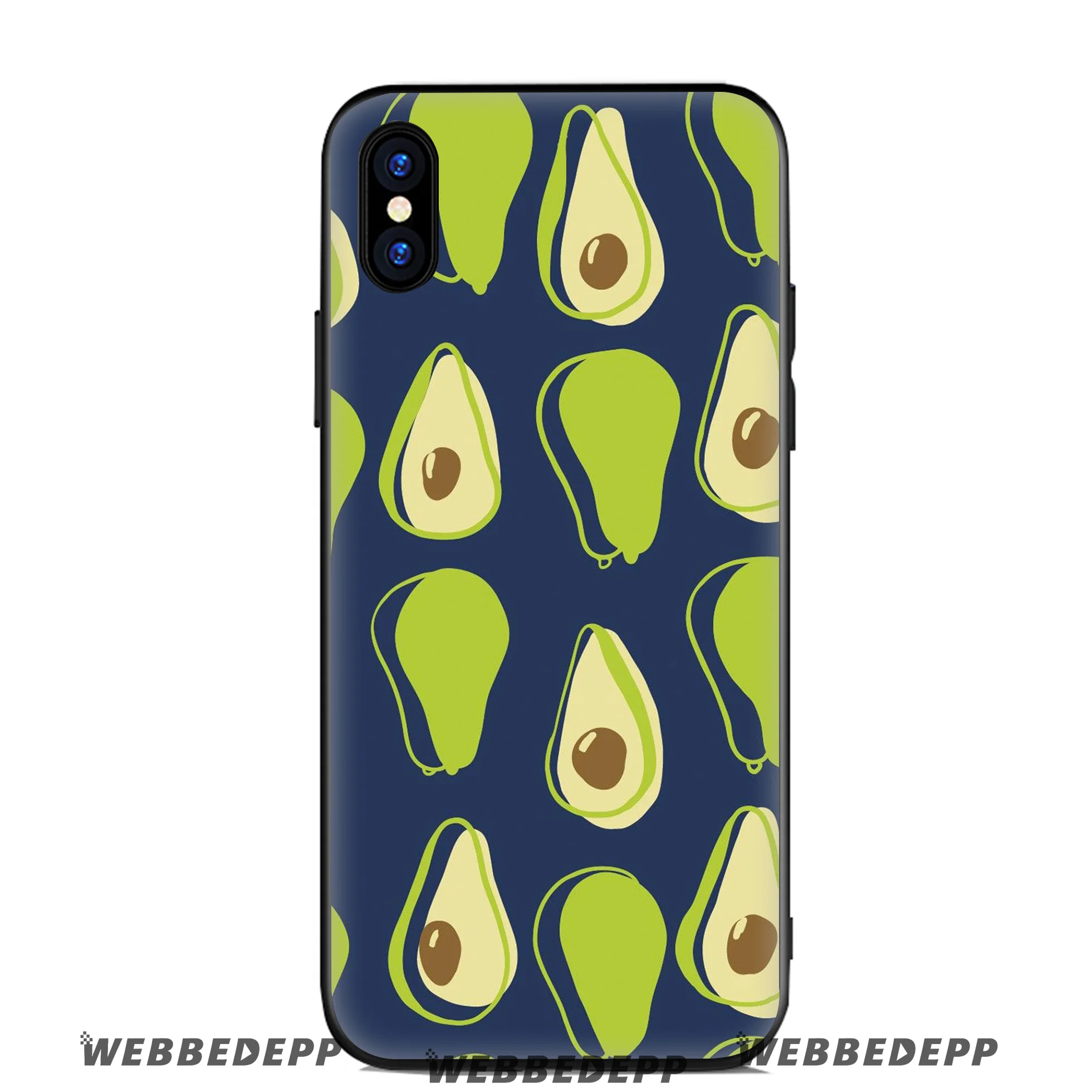 WEBBEDEPP Avo Cardio авокадо Мягкий силиконовый чехол для Apple iPhone 11 Pro Xr Xs Max X или 10 8 7 6 6S Plus 5