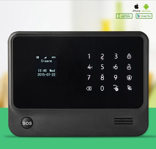 Домашняя беспроводная система сигнализации на русском языке GSMS Wi-Fi GPRS для