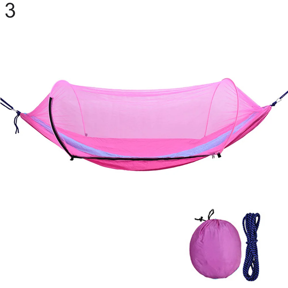 Anti-mosquito Portable Anti-mosquito Automatic Unfolding Hammock Camping Hanging Sleeping Bed Camping Hammock Mesh