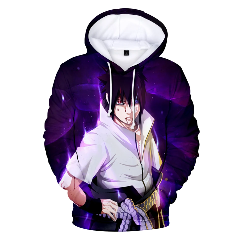 Наруто Аниме толстовки 3D мужские sudadera Саске осень Харадзюку Какаши 3D мультфильм печати мужские толстовки Толстовка на заказ
