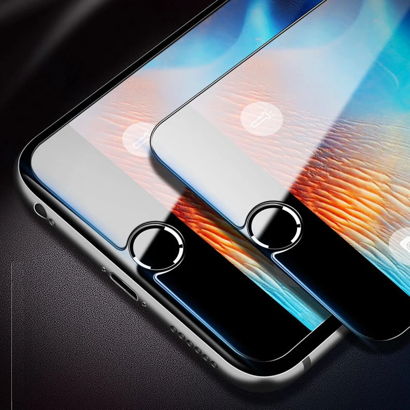 Закаленное стекло для iPhone 7 6 6S 8 Plus X XS XR Защитная пленка экрана Max Защитное 4