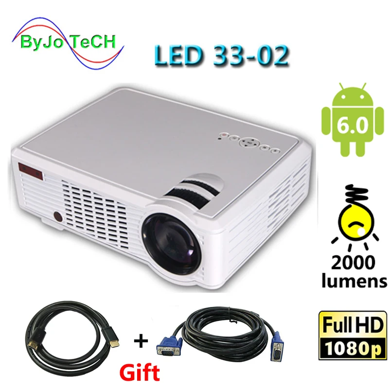 

Poner Saund LED 33-02 Multimedia Portable LCD LED Projector home theater family projector Support 1080P with USB HDMI VGA