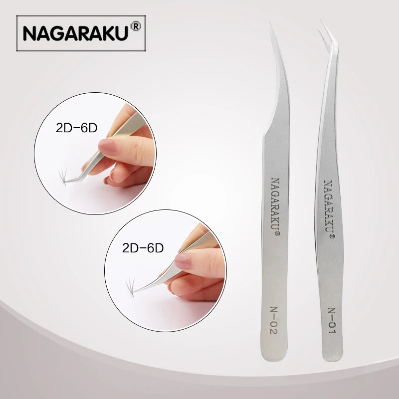 NAGARAKU 2 шт. набор для наращивания ресниц профессиональные пинцеты разделения