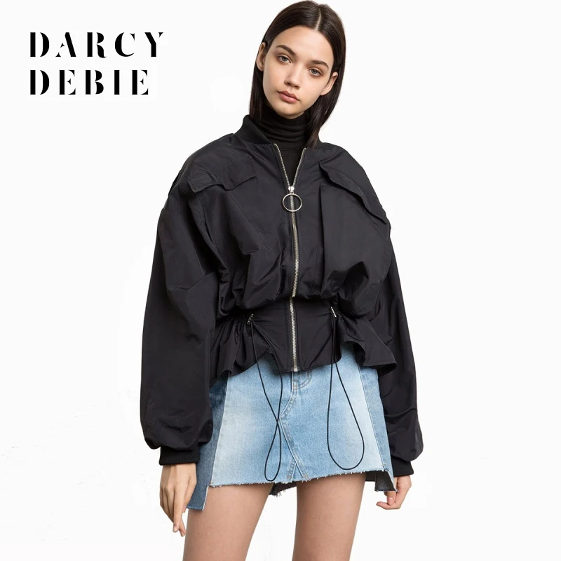 Женская куртка Darcydebie осенняя с гофрированными краями|coats coats|coat fashionfashion coat |