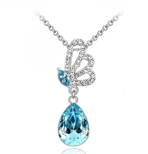Женское ожерелье с подвеской в виде бабочки и крыла ангела|accessories brand|accessories