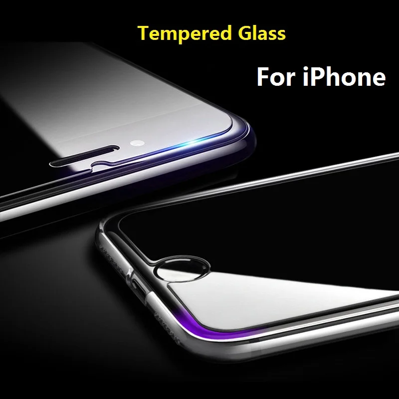 Pelicula de vidro для iPhone X 9H закаленное стекло 6 6S Plus 5S 5 SE 5C 4 4S 7 8 Защитная пленка