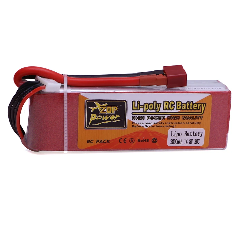 2 шт Новый горячий 14 8 V 2800 mAh 4S 30C T штекер перезаряжаемый Lipo аккумулятор для RC Multirotors