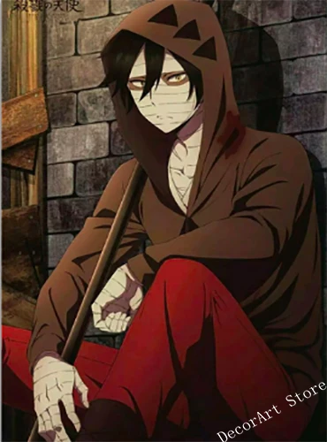 Satsuriku no Tenshi Angel Of Death Картина на холсте винтажная Настенная картина настенные