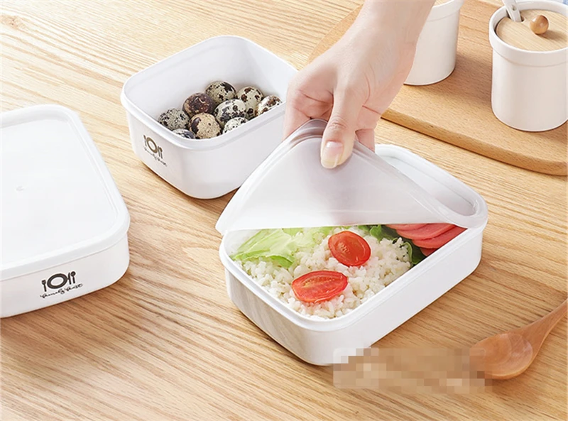 JiangChaoBo герметичный пластиковый ящик для хранения еды, коробка для хранения микроволновой печи, прямоугольный Ланч-бокс