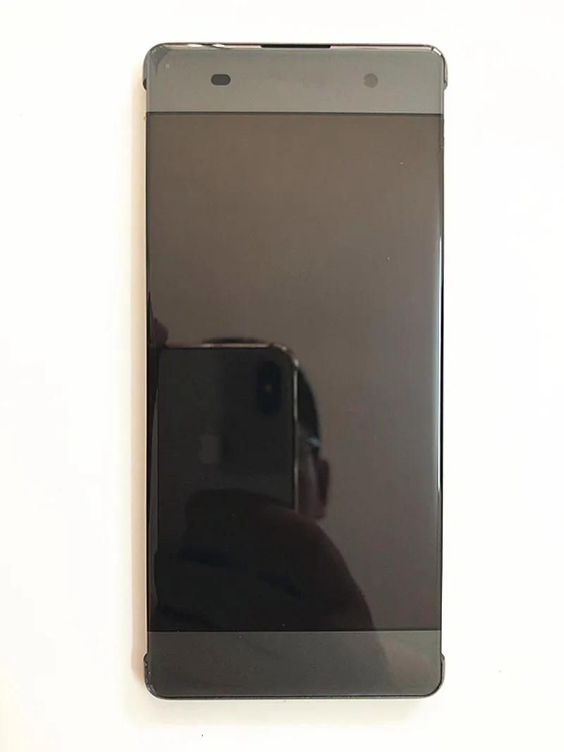 Протестировано " для Sony Xperia XA F3111 F3112 F3116 ЖК сенсорный экран дигитайзер сборка запасные части XA дисплей - Цвет: Black With Frame