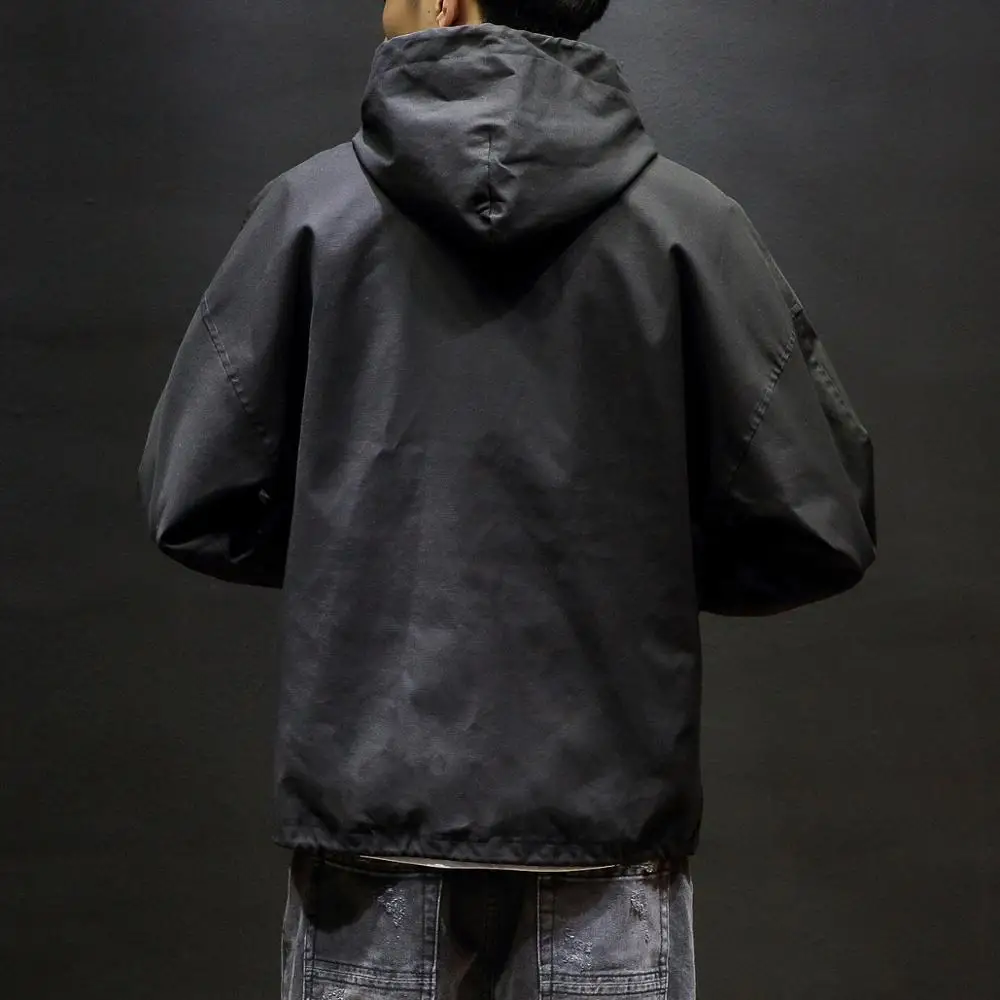 Autumn New Military Jacket Men Plus Size Jaqueta Masculino Loose Long Sleeve Hooded Mens Jackets and Coats Casual Windbreaker | Мужская
