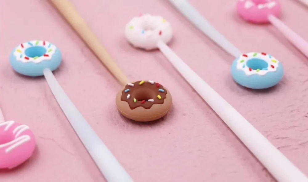 Korea color donut house мультипликационная гелевая ручка канцелярский призовой kawaii